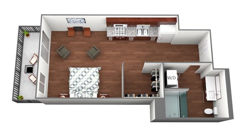 Dublin Floorplan at Liffey on Snelling, St. Paul, 55104